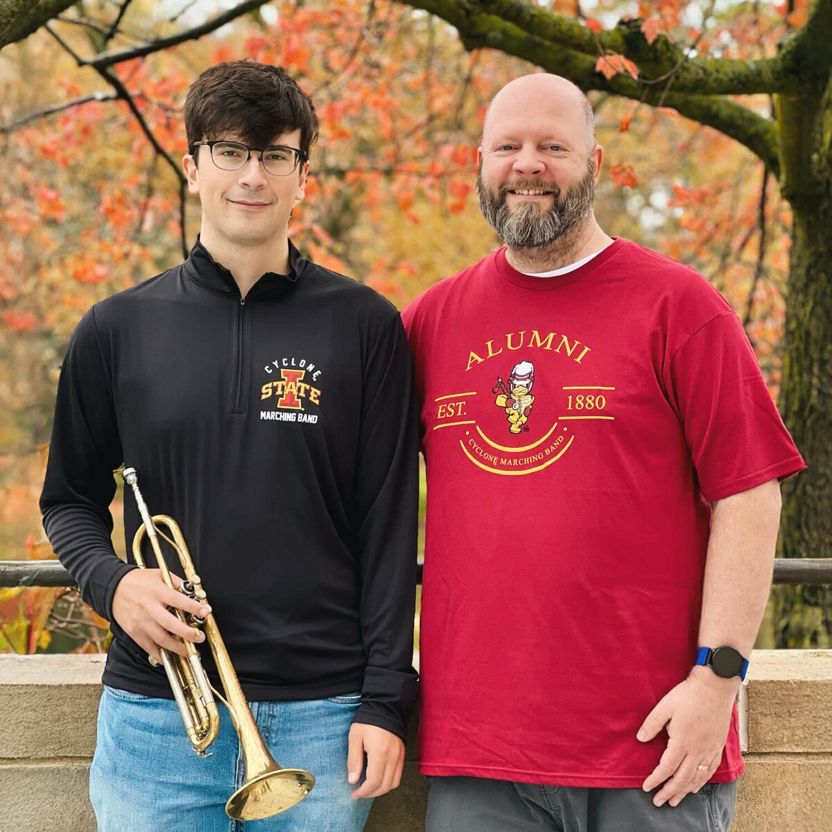 CI Sport Alumni Cyclone Marching Band Cardinal Short Sleeve T-Shirt